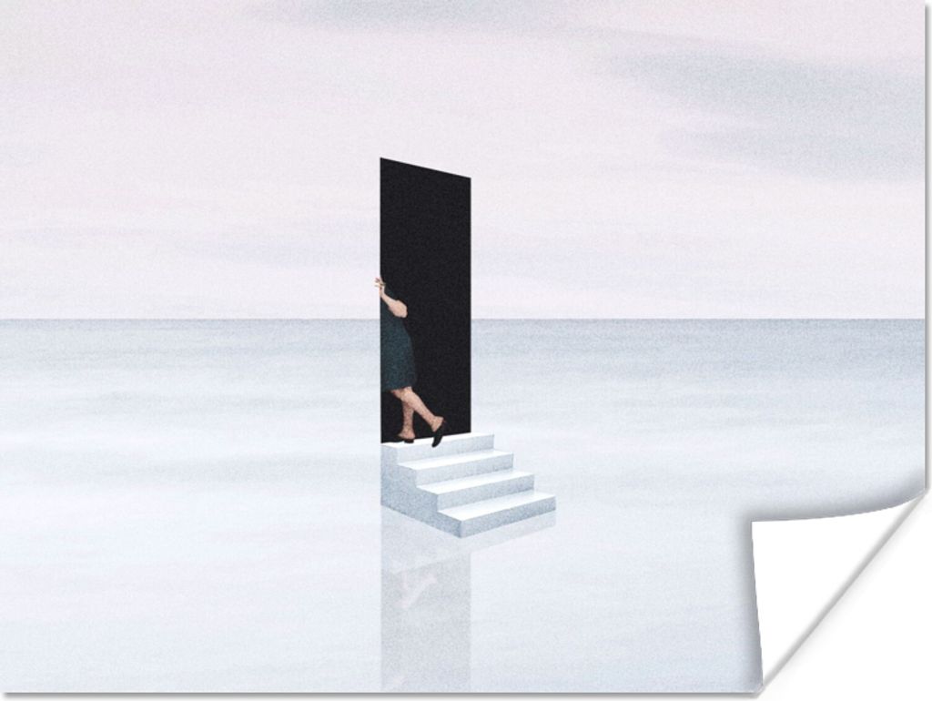 MuchoWow Poster Vintage - Tür - Abstrakt 160x120 cm - Foto Plakat