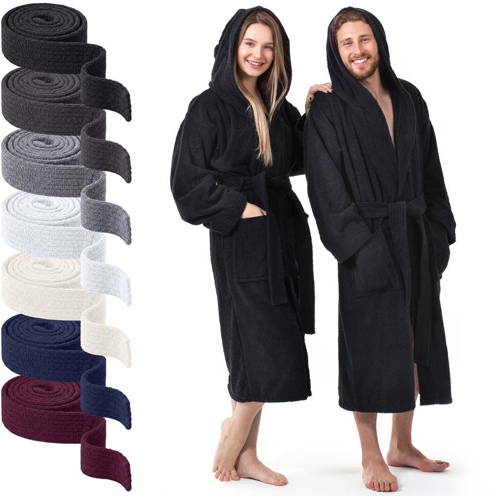 AR Line Kapuzen Bademantel 100% Baumwolle 450 g/m² – Uni Produktbild 