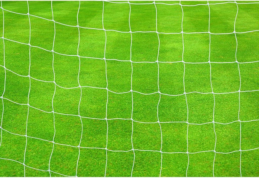 Precision Fußballtor Netz 2.5mm geknotet weiß 12'x6' - 2er Set