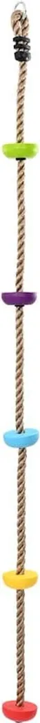 Corde d'escalade 10,5mm multicolore résistante en polyester 201cm de long - 2