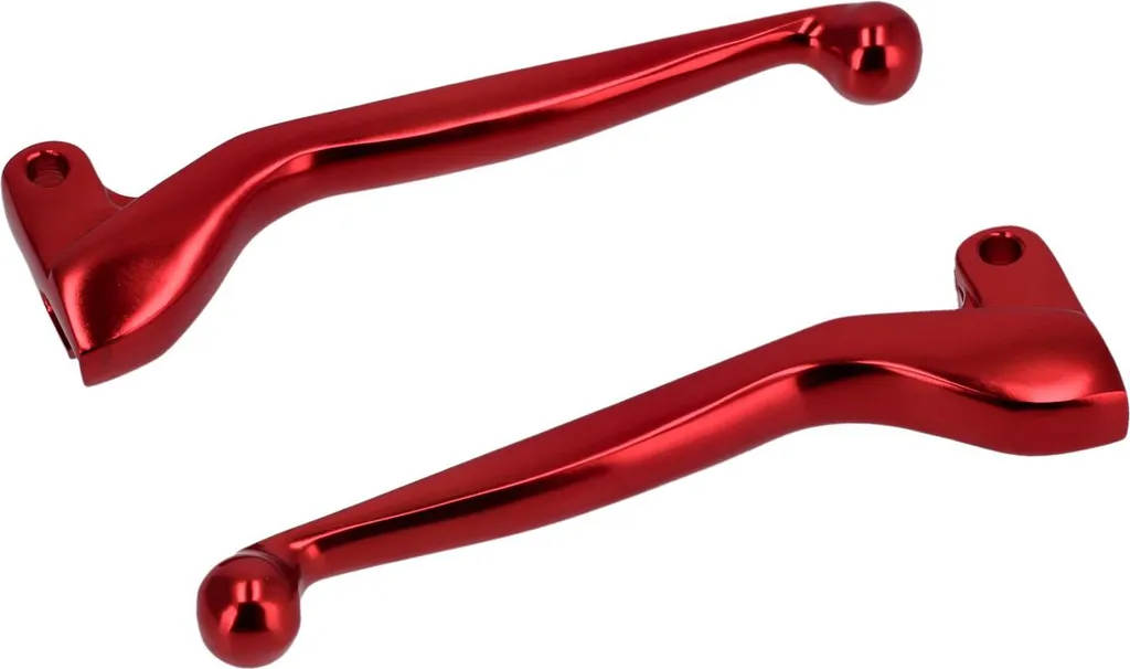 Set Leve Simson S51 S50 SR50 Rosso Anodizzato Alluminio