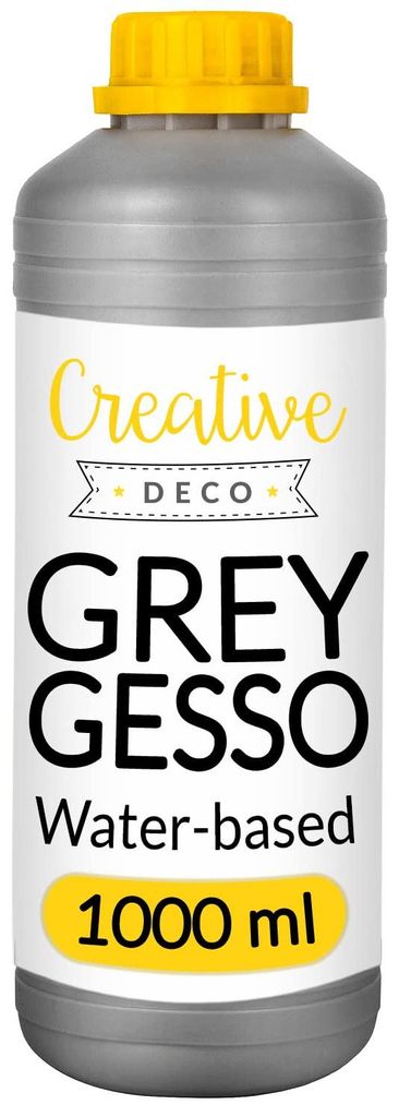 Creative Deco Grijs Gesso Acryl Primer, 1L Productafbeelding 