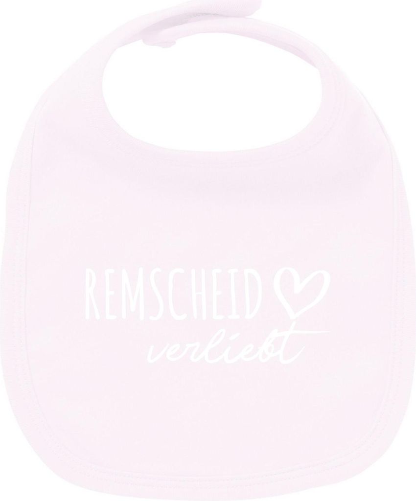 Huuraa Unisex Babylatz Remscheid verliebt Geschenk Babypink Baumwolle Remscheid Mitbringsel