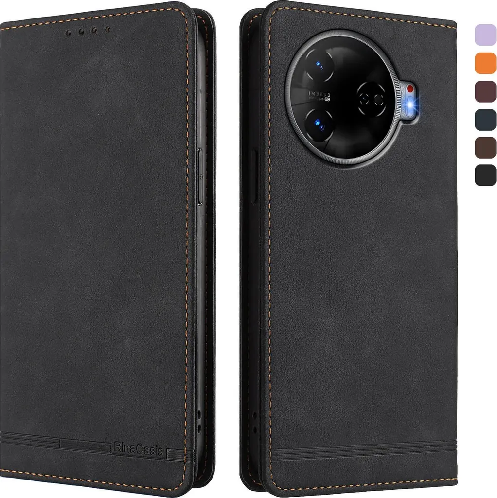 PEIYE Cover Portafoglio In Pelle Per Xiaomi Redmi Note 11 Pro (5G/4G) - Con Slot Carte, Supporto E Chiusura Magnetica - Oro Rosa - 4