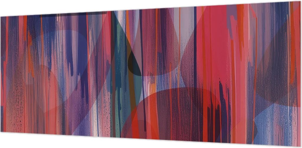 Wandtapete - Dekorative Tapete für Wohnzimmer- Tapetenfolie für Wanddekoration - 208x146 cm - Regenbogenstreifen