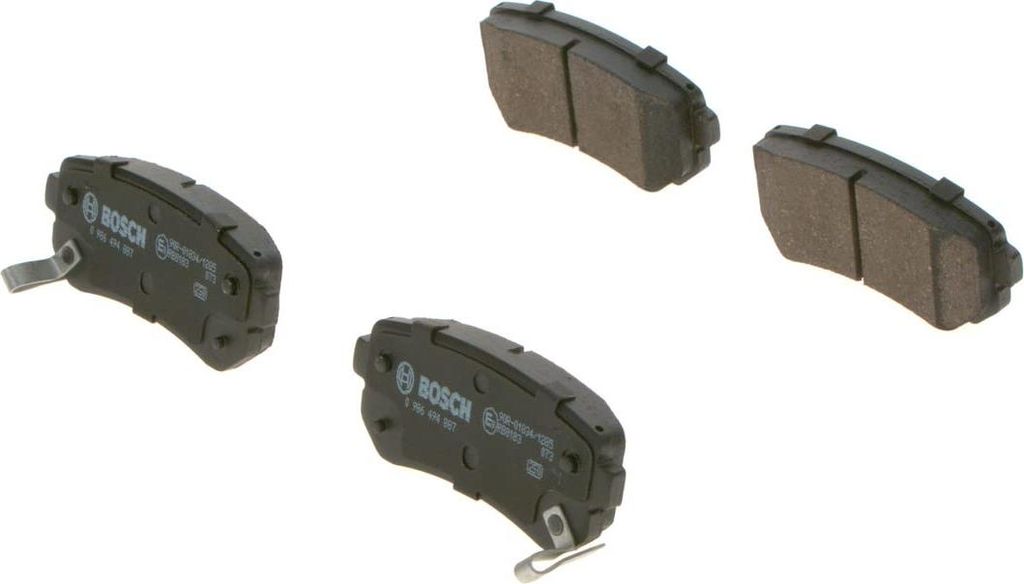 Bosch BP1875 - Auto Bremsbeläge hinten - Bosch-Qualität - für leises Bremsen mit wenig Staub - ECE-R90 - kupferfrei - 1 Set mit 4 Bremsbelägen ...