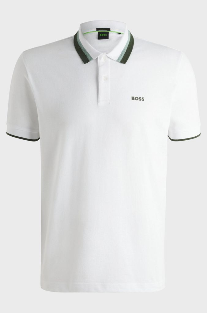 Boss Herren Poloshirt Weiß 50538101-100 Grösse L Produktbild 