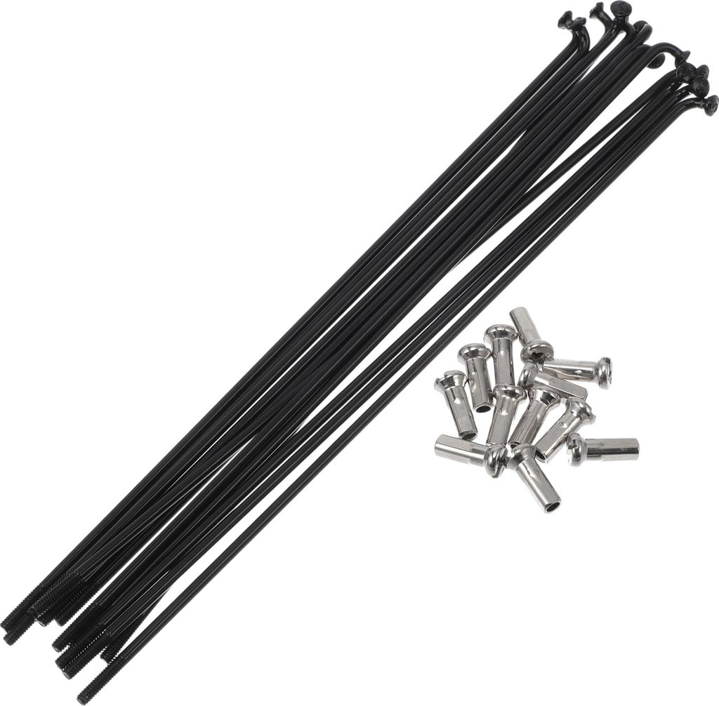 Fahrradspeichen 14G 148mm Länge Fahrradrad Speichen 304 Edelstahl Schwarz 1 Satz