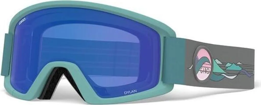 Giro Dylan Masque de Ski Cobalt Yellow avec Double Écran Gris Cat 2