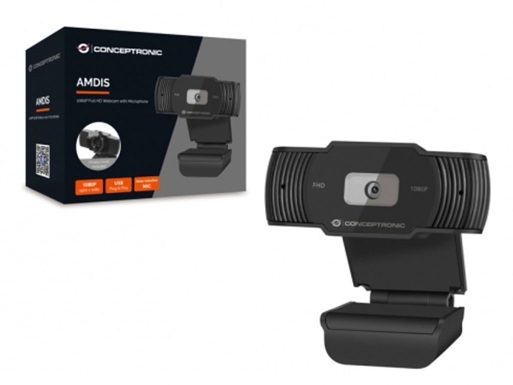 Conceptronic Amdis | 720p 30FPS USB Webcam met Microfoon | Beryl Media