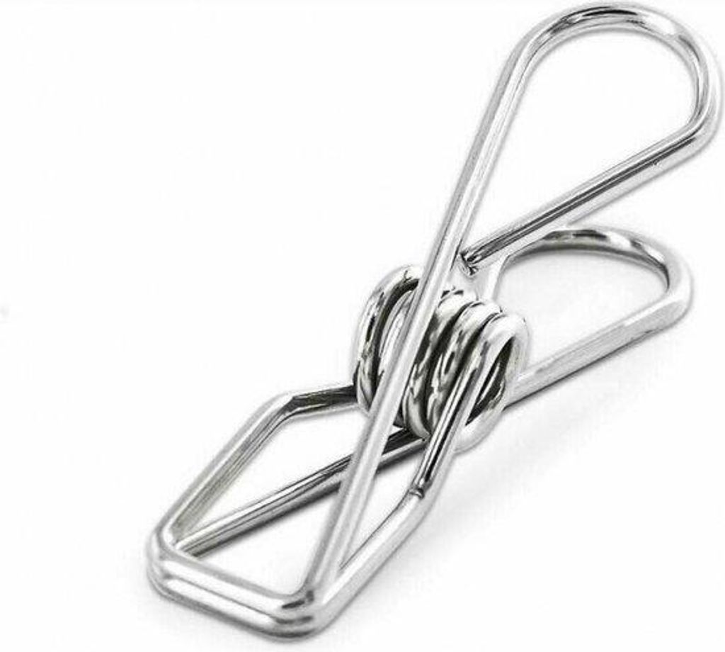 RVS-Washtoestelhalter - Metallene 40-tegenhangers - Roestvrijstalen Metaalhalter - Stabiel en Trefzeker - Voor kaartgarnituren oder Fotofolders