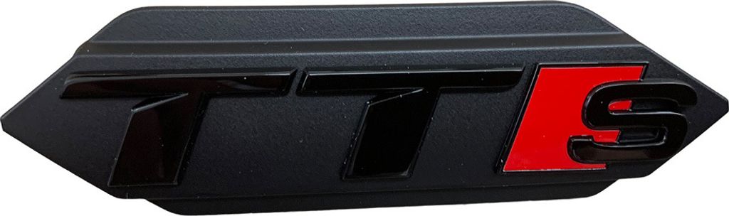 Original Audi TTS TT Black Edition Emblem Schriftzug Logo Emblem in Schwarz