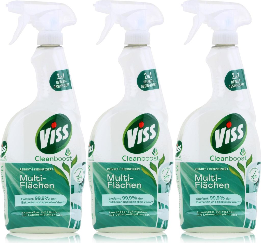 Viss Cleanboost Multi-Flächen 750ml - Allzweckreiniger (3er Produktbild 