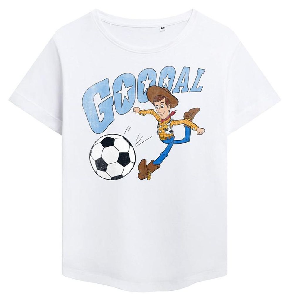 Toy Story - "Goal" T-Shirt für Damen, modern TV34786 (S) (Weiß)