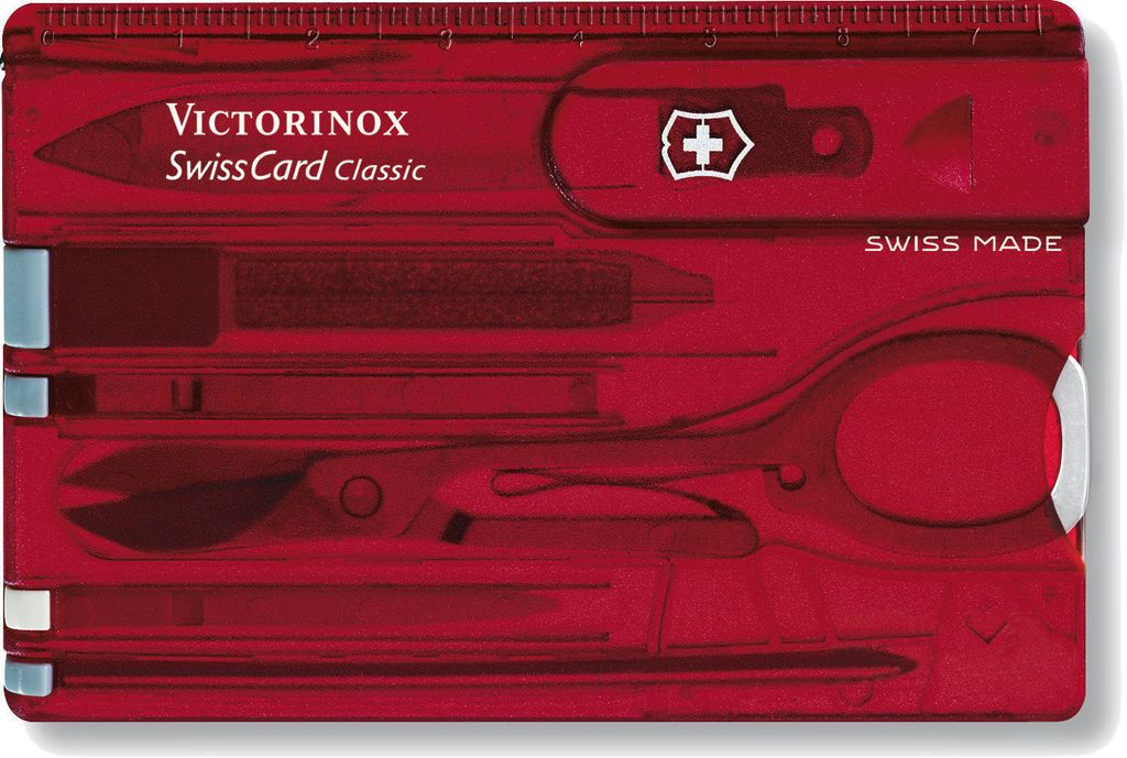 Victorinox SWISSCARD rot trasparente Immagine del prodotto 