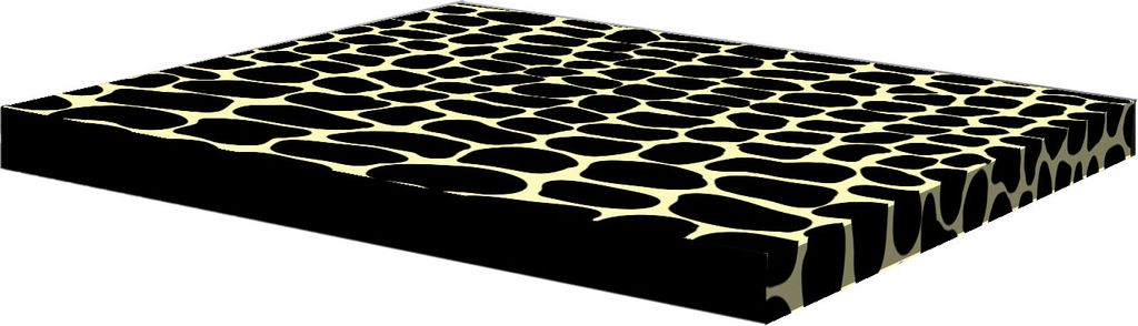 Arco Desing | Hundematratze XL 80x55x5 cm - Krokodil - Bequem und pflegeleicht - Hochwertige Qualität