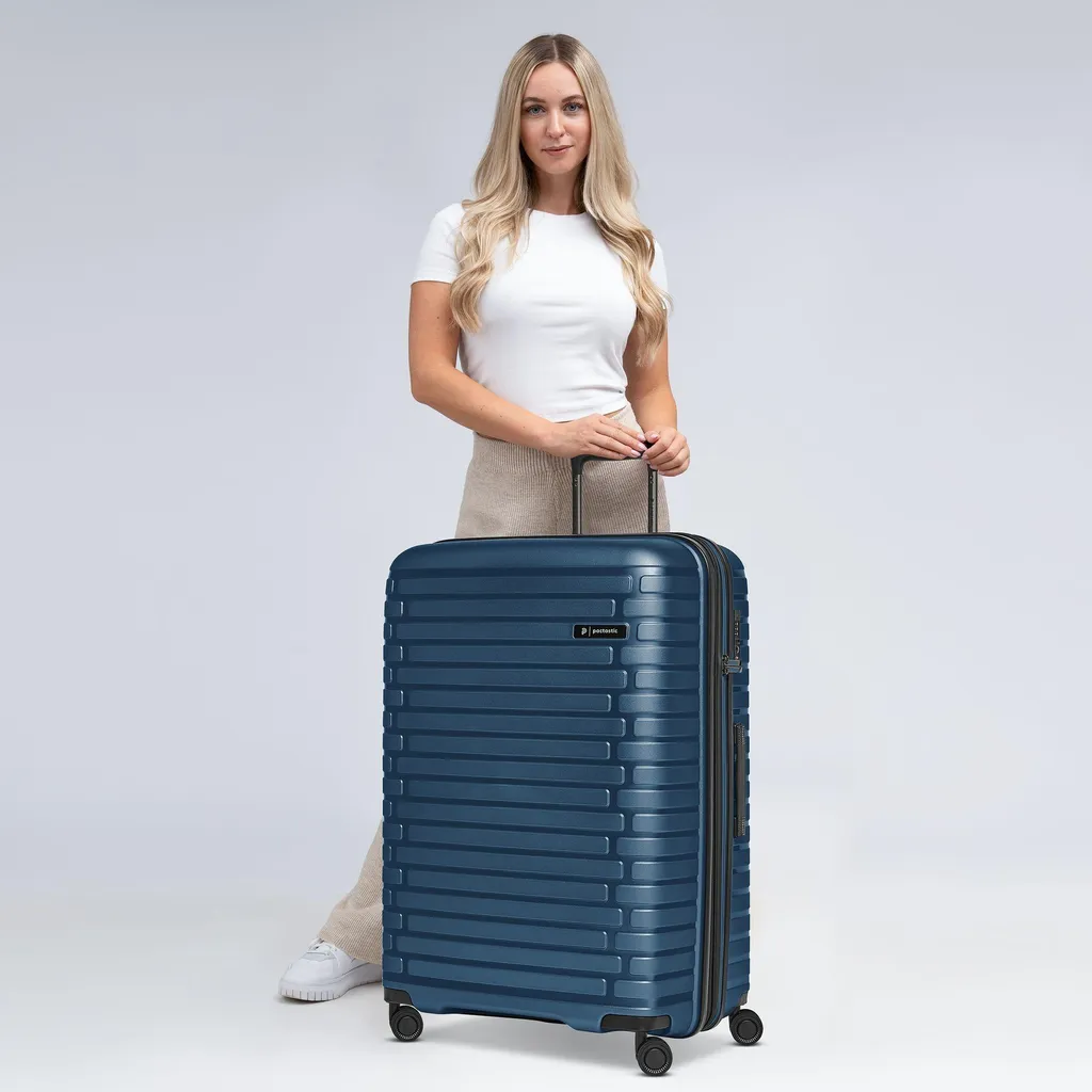 Valigia Pactastic Collection 04 Navy Blue Metallic - Chic & Durable - 5