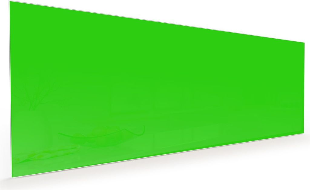 Küchenrückwand Spritzschutz Glas mit Motiv Neongrüner Hintergrund 40 x 40 cm