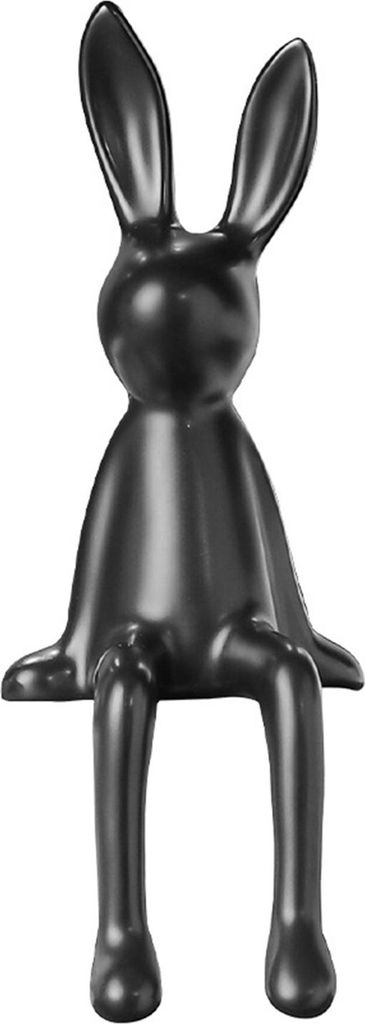 Keramik-Hasenfigur, sitzende Kaninchen-Skulptur, minimalistische Hasenstatue für Theke, Schreibtisch, Bücherregal, Home Bar, Büro-Dekoration