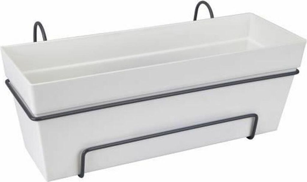 Blumentopf Elho Weiß Polypropylen Kunststoff rechteckig 50 cm
