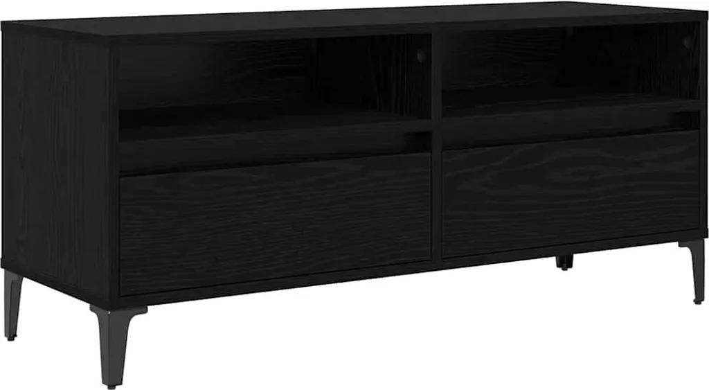 Porta TV 100 cm Rovere Nero | Mobiletto Minimal 100x34,5x44,5 cm