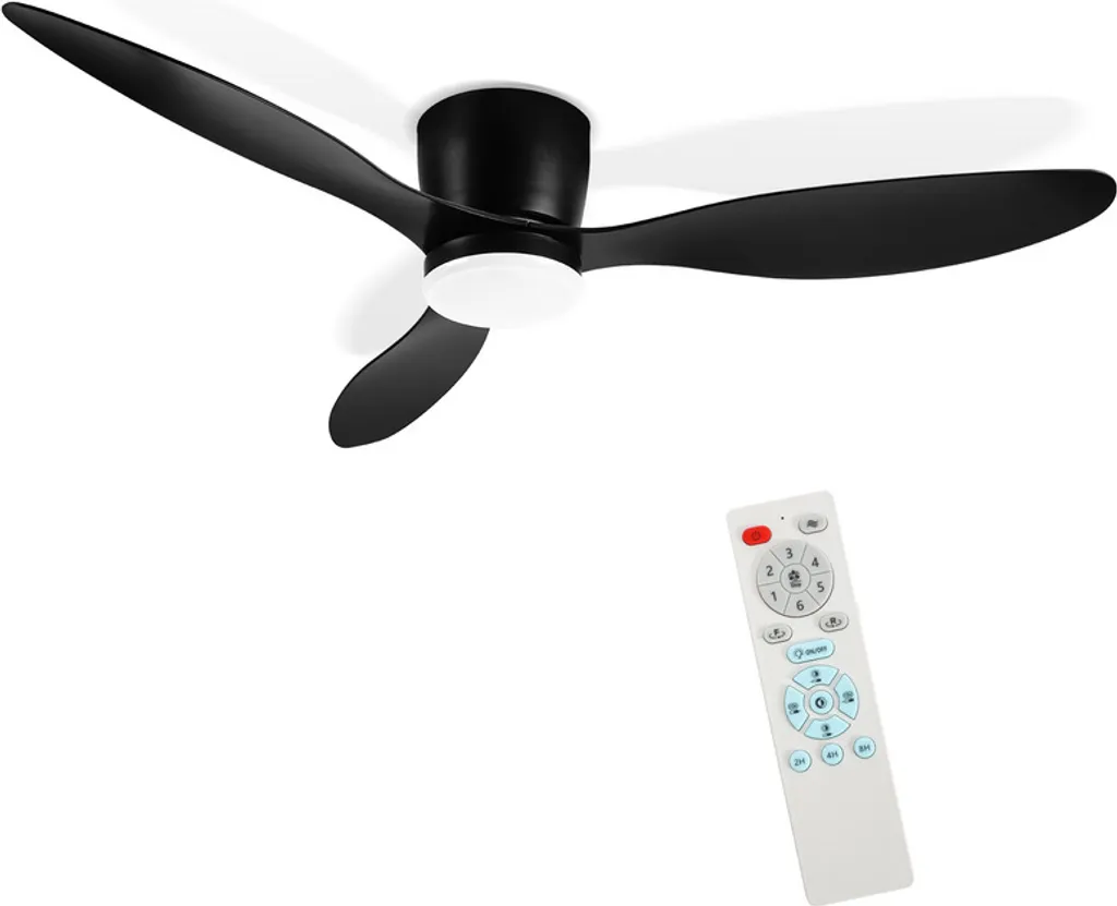 Ventilatore da Soffitto Clanmacy 132CM - LED Dimmerabile con Telecomando - 10