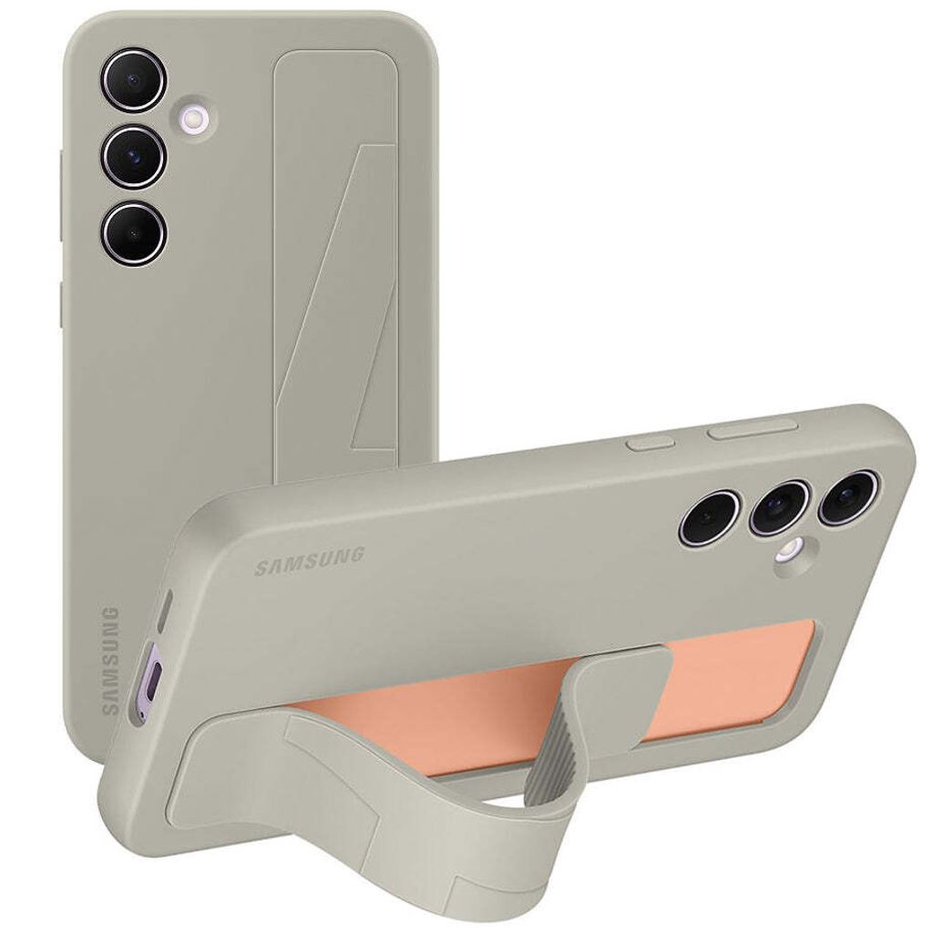 Samsung Standing Grip Case für Galaxy A55, Gray. Produktbild 