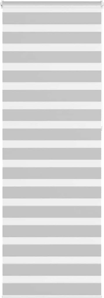 Doppelrollo Hellgrau 75x230 cm Stoffbreite 70,9 cm Polyester