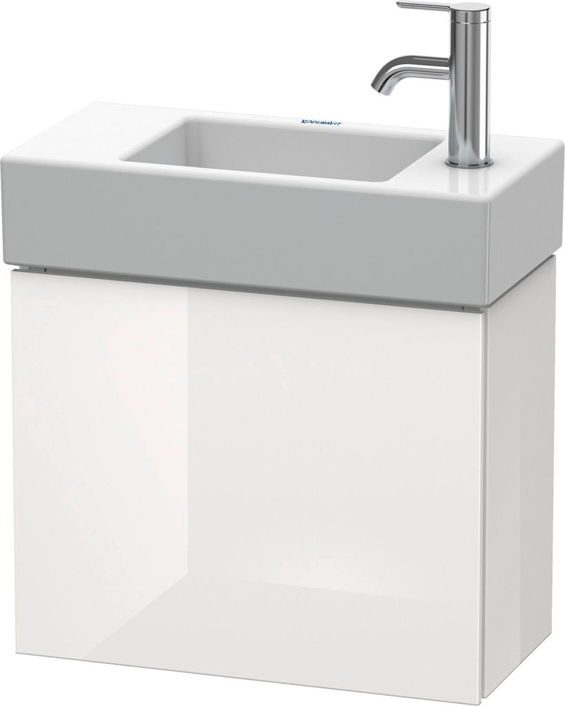 Duravit L-Cube Waschtischunterbau wandhängend, 1 Tür, Anschlag rechts, 480x400x240mm, LC6246R2222