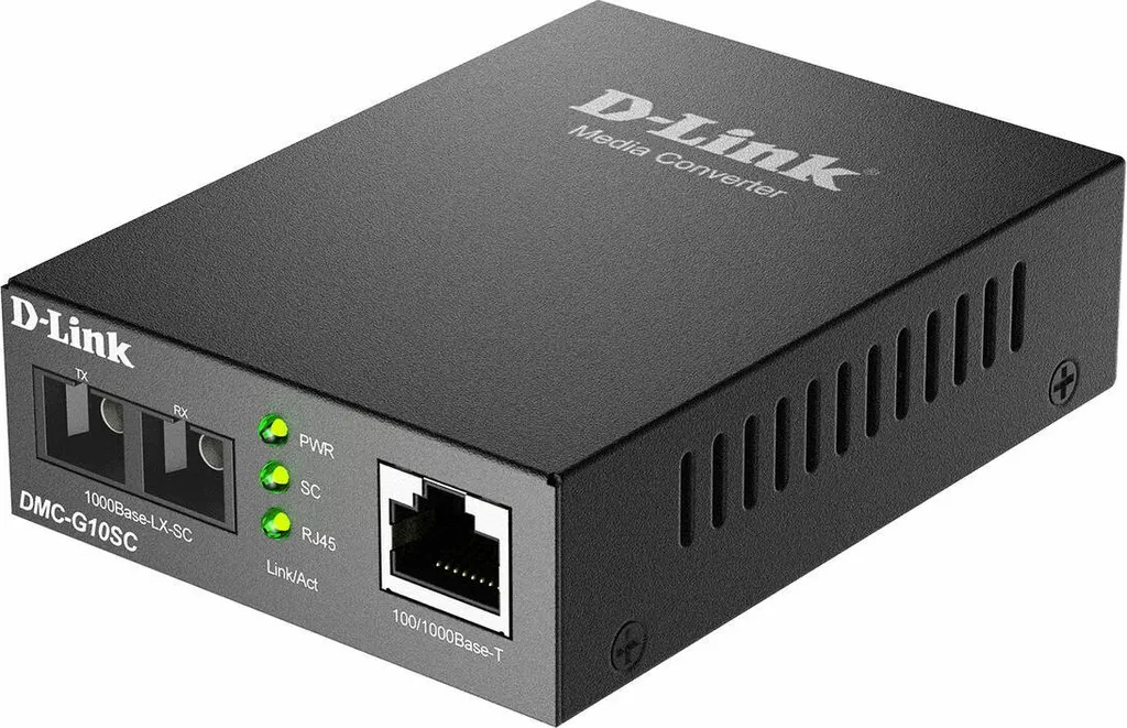Adaptateur D-Link DMC-G10SC : Conversion Fibre Monomode 1000 Mbps SC - 2