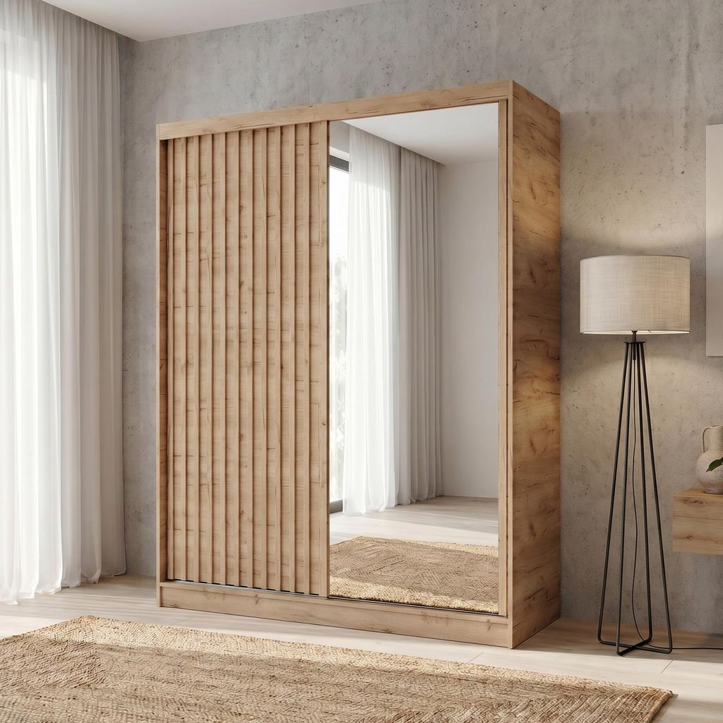 BEAUTYSOFA | Armoire DONATELLO 160 cm Artisan/Artisan avec Image du produit 