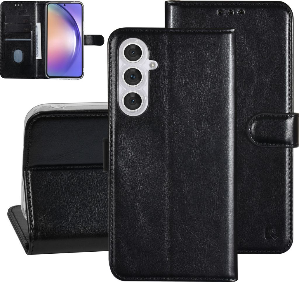 UNIQ Accessory Galaxy A54 5G Book type case - Card holder for 3 cards - Magnetic closure - Black