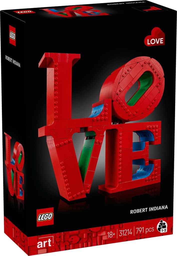 LEGO Art LOVE, bouwset voor volwassenen, decoratie voor Productafbeelding 