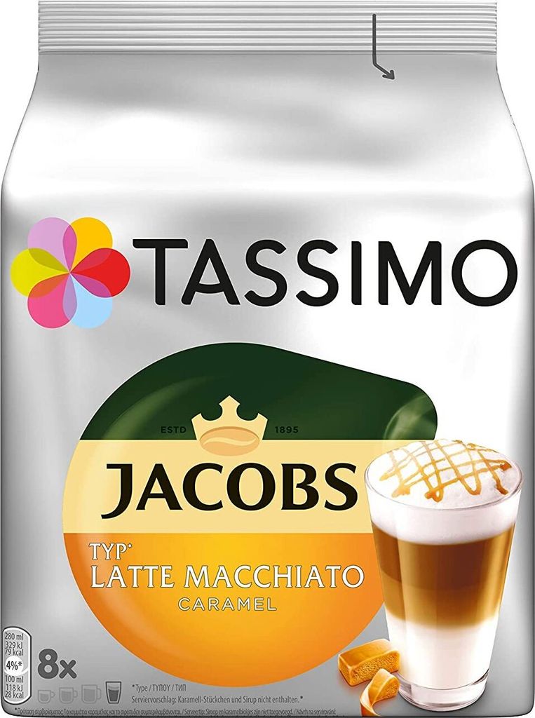 Kapsuła do napojów Tassimo Jacobs Latte Macchiato Caramel Zdjęcie produktu 2