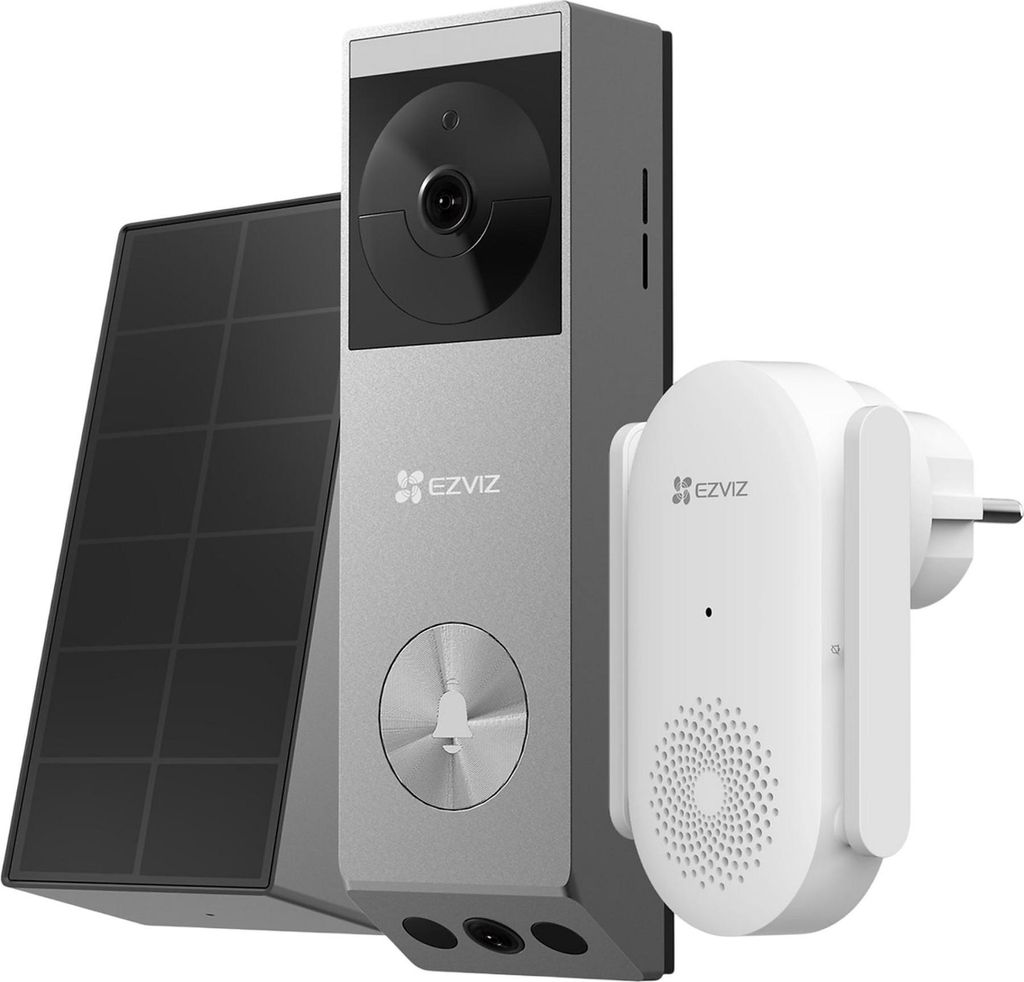 EZVIZ EP3x Pro + CH1, Silber, Haus, IP65, 120°, 5 m, Wand Produktbild 