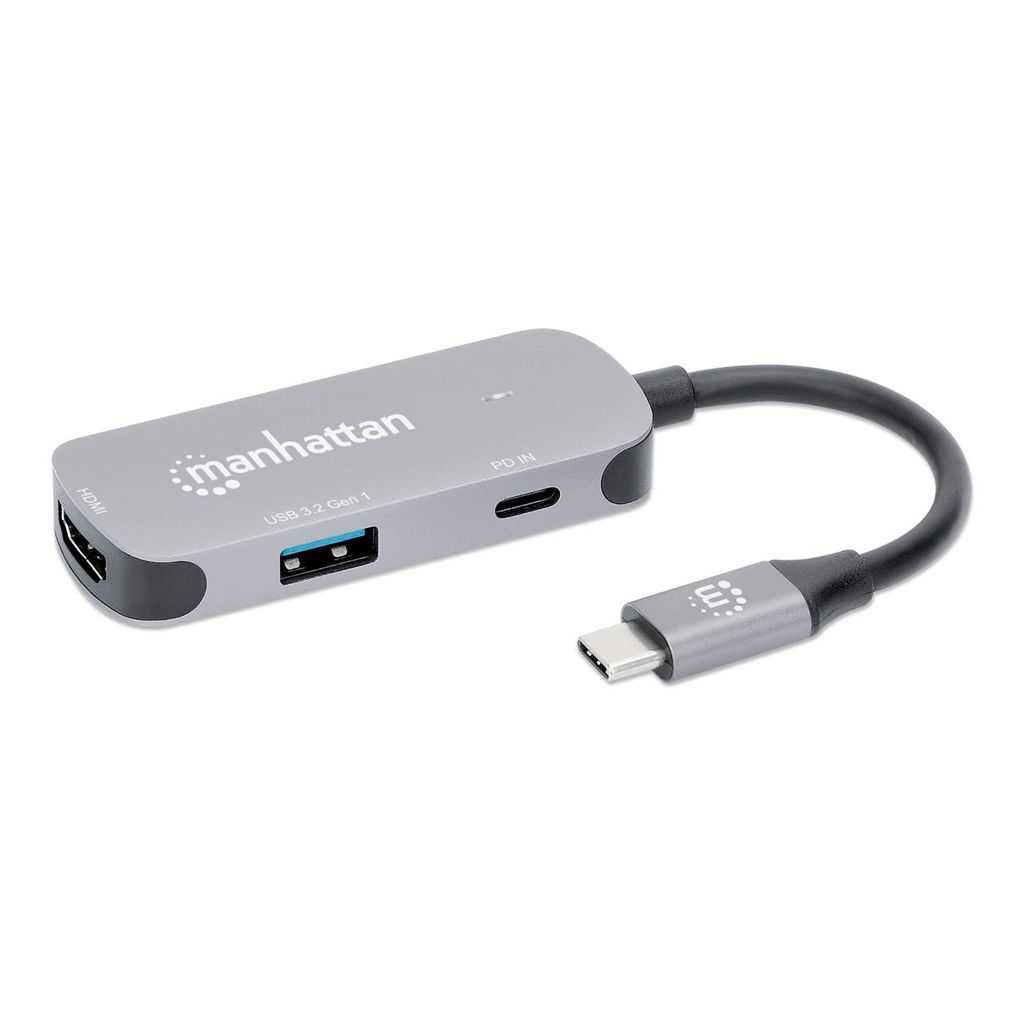 MANHATTAN USB-C auf HDMI 3-in-1 Docking-Konverter mit PD