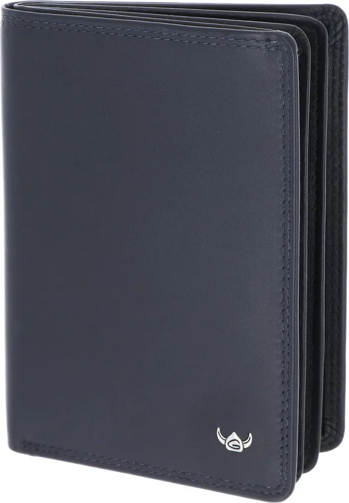 Golden Head Pelle caso di identificazione Polo RFID Protect Ausweisetui mit Scheinfach 4476 Marineblau blu scuro