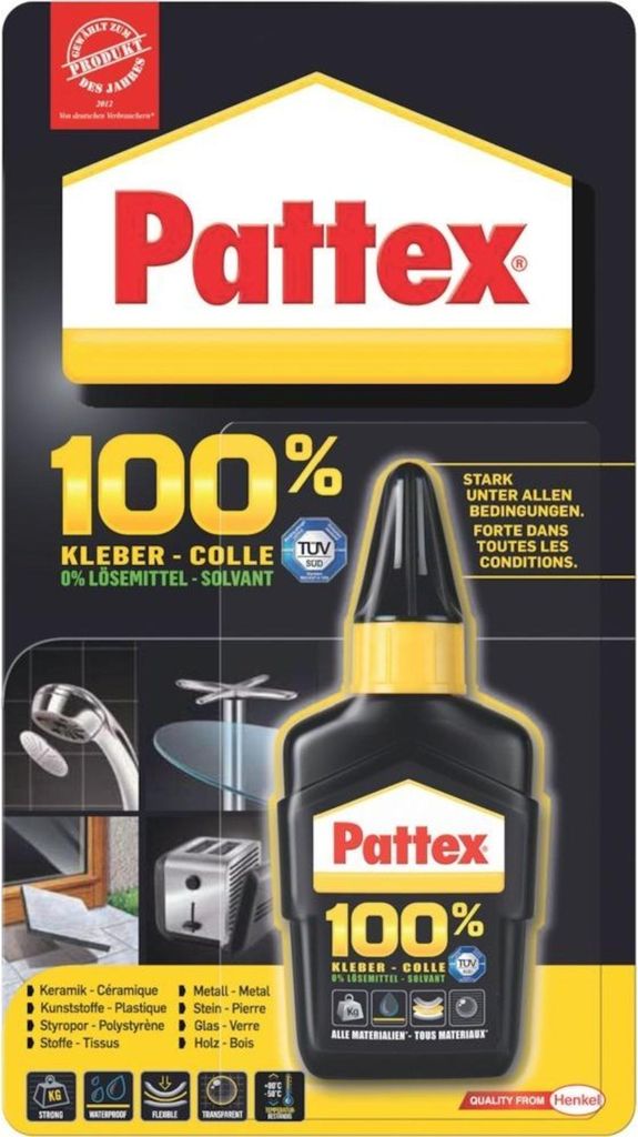 Pattex Alleskleber 100 % Repair transparent 50 g Flasche Produktbild 