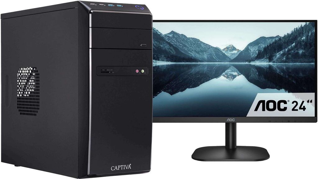 CAPTIVA Power Starter R75-514 TFT Bundle, 3,9 GHz, AMD Ryzen 5, 32 GB, 1 TB, DVD-RW, Windows 11 Home