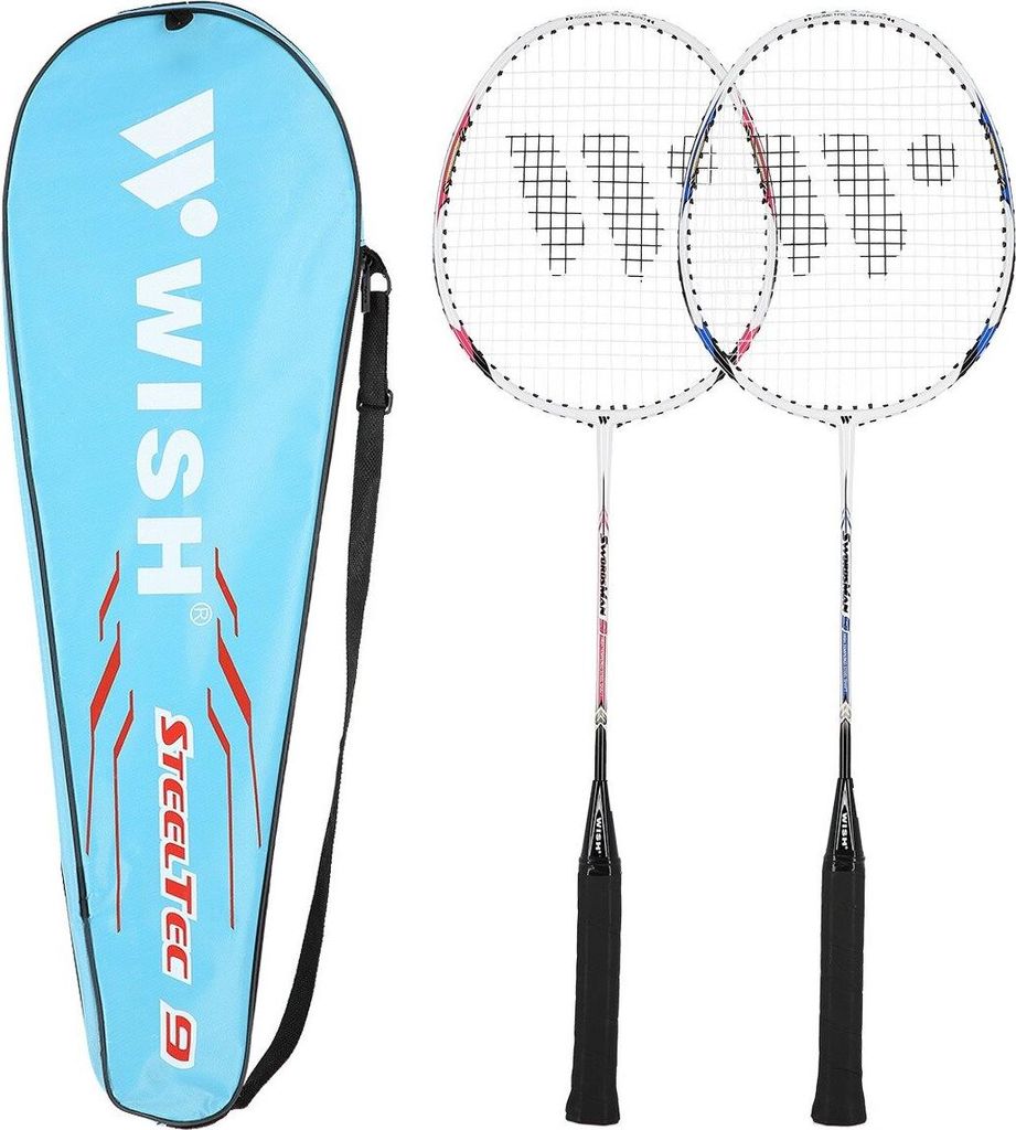 WISH Badminton-Schlägerset - 2 Schläger mit Schutzhülle Produktbild 