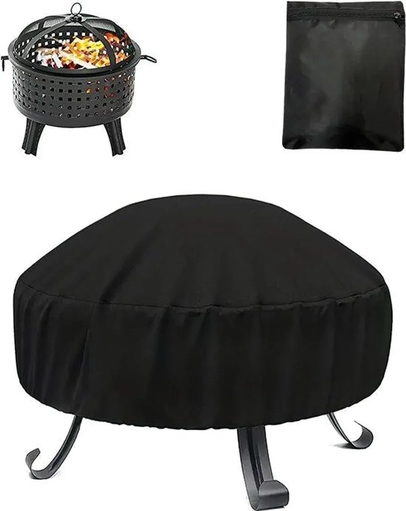 Housse Barbecue Ronde Ø 72 x 40 cm en Tissu Oxford 600D Imperméable