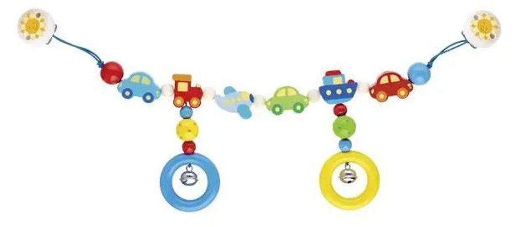 Goki Kinderwagenkette Fahrzeuge - buntes Baby Zubehör Produktbild 