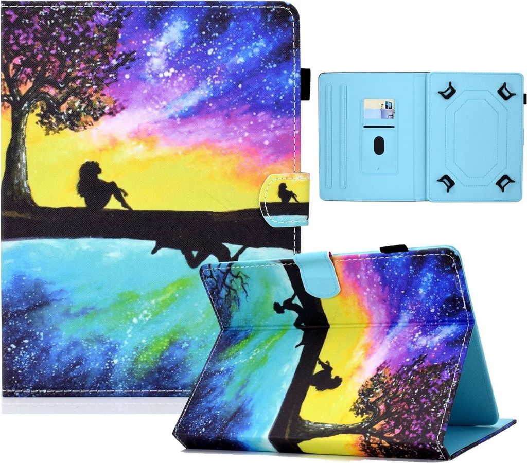 Für Lenovo Tab Smart Paper 10.1 Zoll Universelle Motiv 4 Tablet Tasche Kunst Leder Etuis Hülle Neu