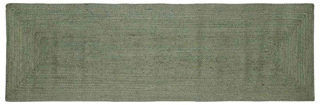 vidaXL Bereichsteppiche Rechtwinklig Olive Grün 80 x 300 cm Jute