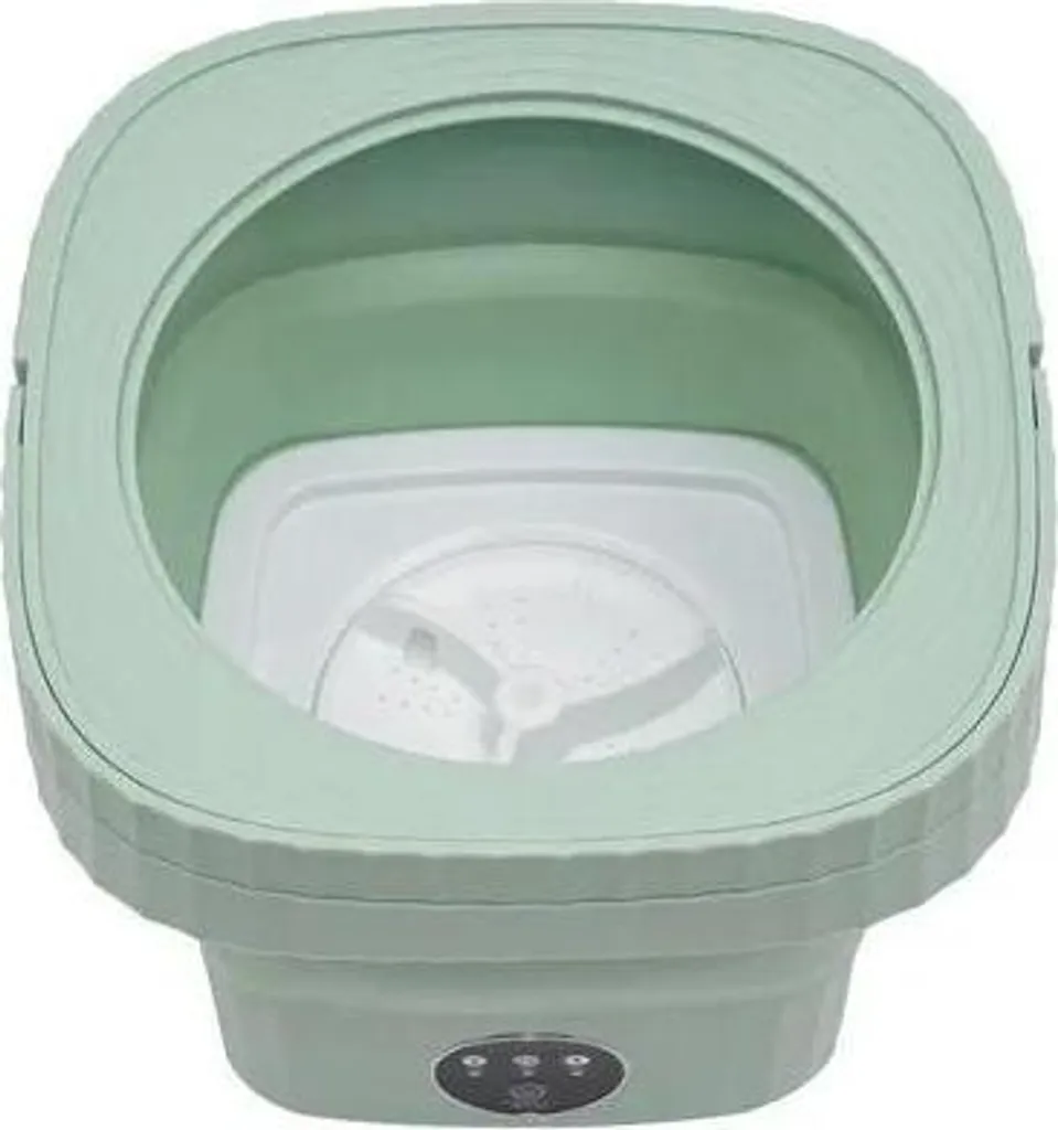 Machine à laver portable pliable 6L - Mini lave-linge bébé vert et compact - 9