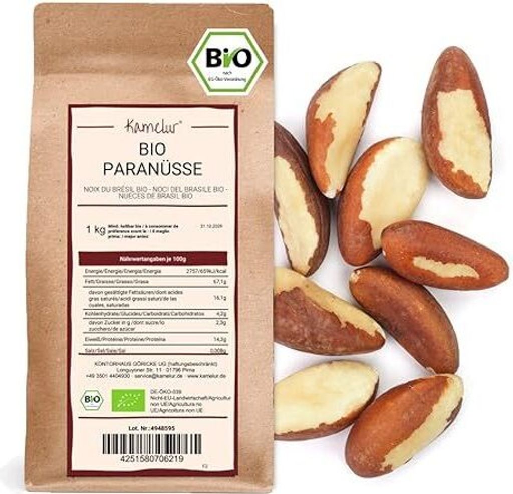 Kamelur BIO Paranüsse 1kg, BIO Paranusskerne Produktbild 1