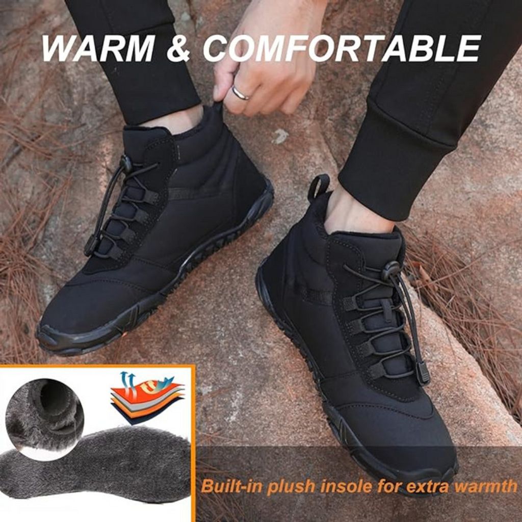Barfußschuhe Damen & Herren warme Winter-Stiefel gefüttert Produktbild 7