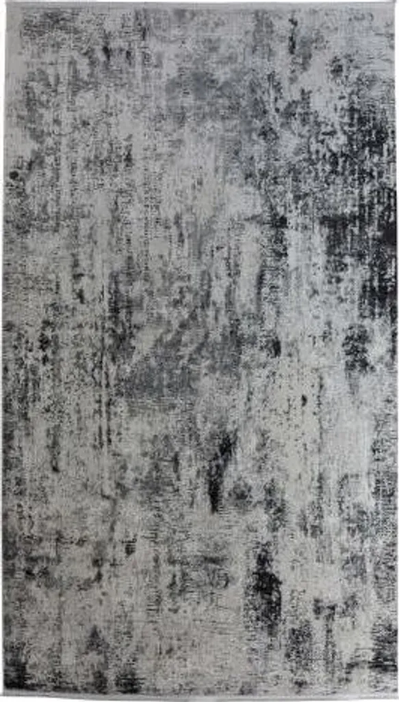 Grand tapis de salon Como 200x290 cm - Textile déco gris clair doux