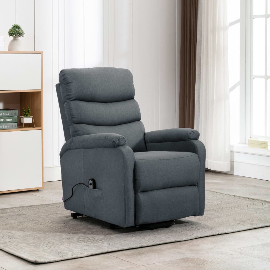 vidaXL Sessel mit Aufstehhilfe Elektrisch Aufstehsessel Liegesessel Fernsehsessel Relaxsessel TV Ruhesessel Polstersessel Hellgrau Stoff vidaXL Sessel mit Aufstehhilfe Elektrisch Aufstehsessel Liegesessel Fernsehsessel Relaxsessel TV Ruhesessel Polstersessel Hellgrau Stoff