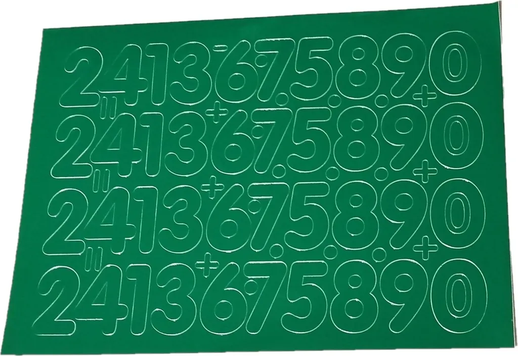 Lettere e numeri autoadesivi